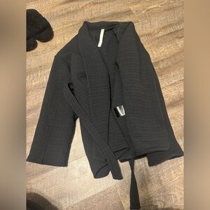 lululemon athletica Black Quilted Robe/Coat